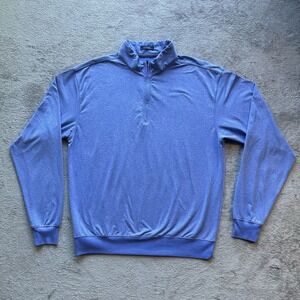 Turtleson Blue Quarter Zip Pullover Mens M‎ Stretch Golf Athleisure Top